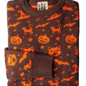Kiel James Patrick Brown and Orange Halloween Sweater